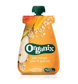 Organix Organix Just oatmeal pear granola 6-36 maanden bio (100g)