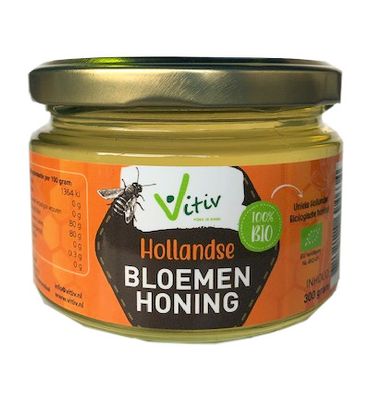 Vitiv Bloemen honing Hollands bio (300g) 300g