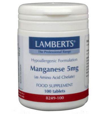 Lamberts Mangaan (manganese) 4mg (100tb) 100tb