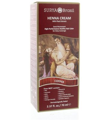 Surya Brasil Henna haarverf creme copper (70ml) 70ml