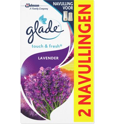 Glade Touch & fresh navul duo lavendel 10ml (2x10ml) 2x10ml