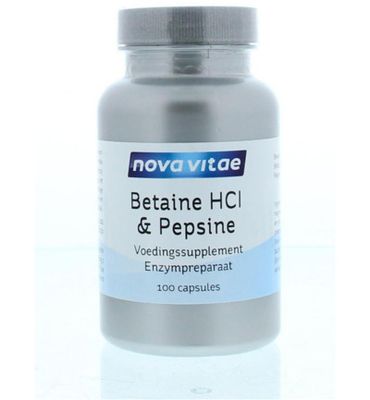 Nova Vitae Betaine HCL 648 mg & pepsine 150 mg (100ca) 100ca
