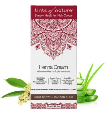 Tints Of Nature Henna cream light brown semi permanent (70ml) 70ml