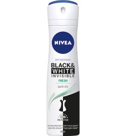 Nivea Nivea Deodorant spray invisible black & white fresh (150ml)