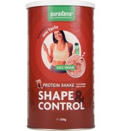 Purasana Purasana Shape & control proteine shake chocolate vegan (350g)