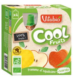 Vitabio Vitabio Coolfruit appel 90 gram bio (4x90g)