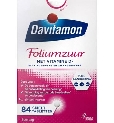 Davitamon Foliumzuur vitamine D (84tb) 84tb