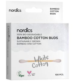 Nordics Nordics Wattenstaafje bamboe en bio katoen (100ST)