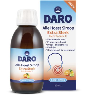 Daro Alle hoest siroop extra sterk met vitamine C (150ml) 150ml