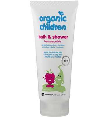 Green People Organic children bad & douche gel berry smoothie (200ml) 200ml