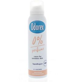 Koopjes Drogisterij Odorex Deodorant spray 0% (150ml) aanbieding