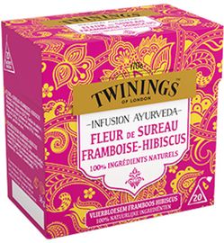 Twinings Twinings Ayurveda vlierbloesem framboos hibiscus (20st)