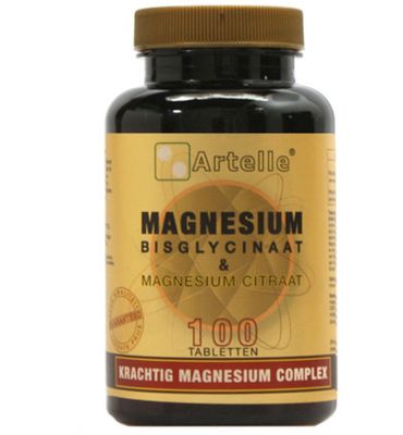 Artelle Magnesium bisglycinaat & citraat (100tb) 100tb