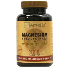 Artelle Artelle Magnesium bisglycinaat & citraat (100tb)
