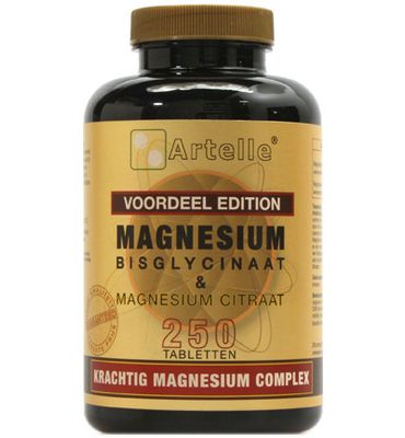 Artelle Magnesium bisglycinaat & citraat (250tb) 250tb