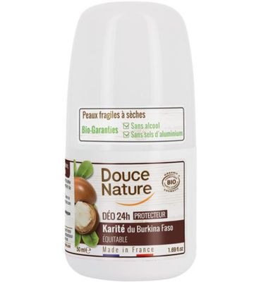 Douce Nature Deodorant roll on met karite sheabutter 24h bio (50ml) 50ml