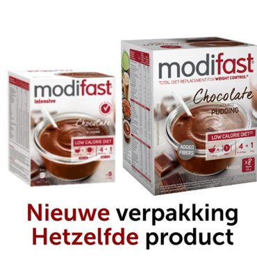 Modifast Intensive pudding chocolade 8 zakjes (440g) 440g