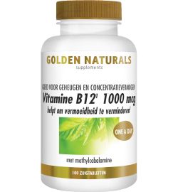 Golden Naturals Golden Naturals Vitamine B12 1000 mcg vegan (100zt)