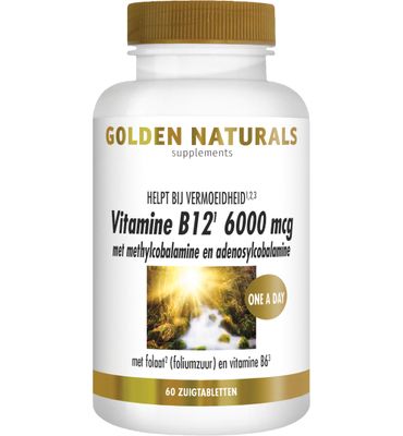 Golden Naturals Vitamine B12 6000 mcg vega (60zt) 60zt