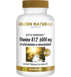 Golden Naturals Golden Naturals Vitamine B12 6000 mcg vega (60zt)