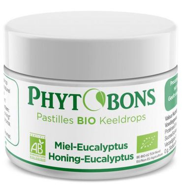Phytobons Keeldrops honing eucalyptus bio (114g) 114g