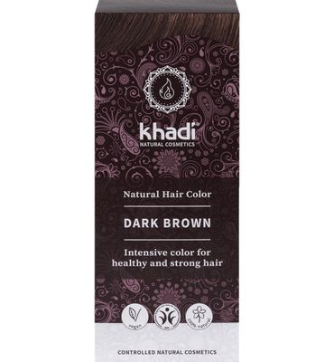 Khadi Haarkleur dark brown (100g) 100g