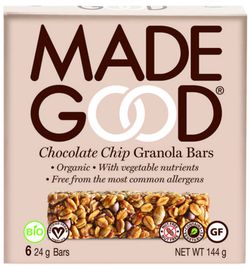 Made Good Made Good Granola bar chocolate chip 24 gram bio (6x24g)