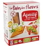 Le Pain des Fleurs Aperitif crackers tomaat/paprika bio (150g) 150g thumb