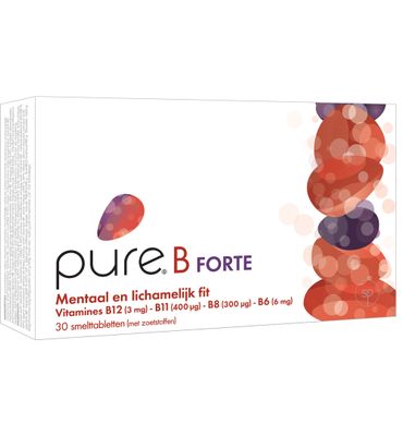 Pure B Forte smelttabletten (30tb) 30tb