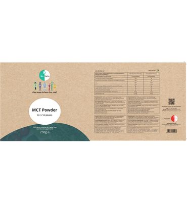 Go-Keto MCT poeder naturel premium vegan (250g) 250g