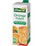 Vitamont Puur sinaasappel sap pulp pak bio (1000ml) 1000ml thumb