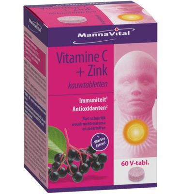 Mannavital Vitamine C plus zink (60tb) 60tb