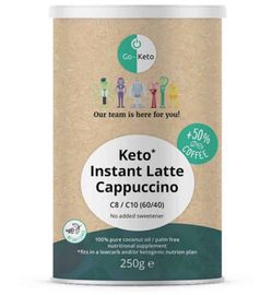 Go-Keto Go-Keto Instant latte cappucino gezoet (250g)