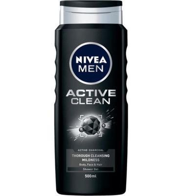Nivea Men active clean douchegel (500ml) 500ml