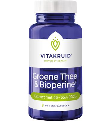Vitakruid Groene thee extract 500 mg met bioperine (60vc) 60vc