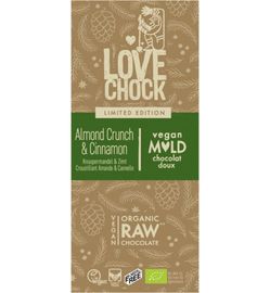 Lovechock Lovechock Mild almond crunch & cinnamon bio (70g)