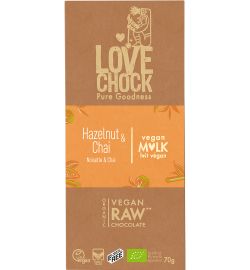 Lovechock Lovechock Mild hazelnut & chai (70g)