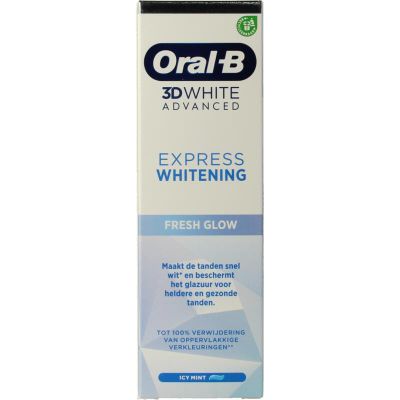 Oral B 3D white advanced expres fresh whitening tandpasta (75ml) 75ml