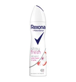 Rexona Rexona Deodorant spray stay fresh white flowers & lychee (150ml)