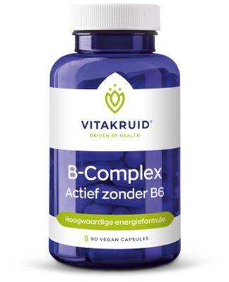 Vitakruid B-Complex actief zonder B6 (100vc) 100vc