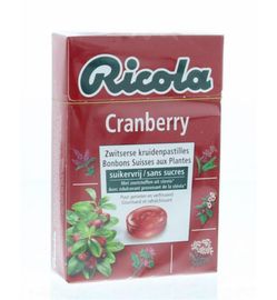 Ricola Ricola Cranberry suikervrij (50g) (50g)