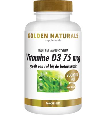 Golden Naturals Vitamine D3 75 mcg (360sg) 360sg
