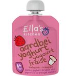Ella's Kitchen Aardbei yoghurt griekse stijl 6+ maanden bio (90g) 90g thumb