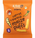 Ella's Kitchen Maize puffs carrot/parsnip 6+ maanden bio (20g) 20g thumb