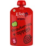 Ella's Kitchen Strawberries and apples 4+ maanden bio (120g) 120g thumb