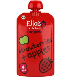 Ella's Kitchen Ella's Kitchen Strawberries and apples 4+ maanden bio (120g)