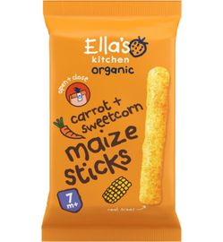 Ella's Kitchen Ella's Kitchen Maize sticks carrot sweetcorn 7+ maanden bio (16g)