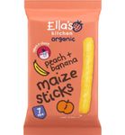 Ella's Kitchen Maize sticks peach banana 7+ maanden bio (16g) 16g thumb