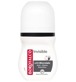 Koopjes Drogisterij Borotalco Deodorant roller invisible (50ml) aanbieding
