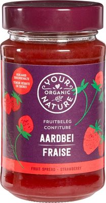 Your Organic Nature Fruit beleg aardbei bio (250g) 250g